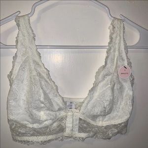 Forever 21 White Laced Bralette